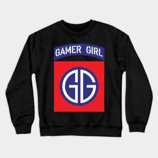 Gamer Girl Logo Patch Crewneck Sweatshirt